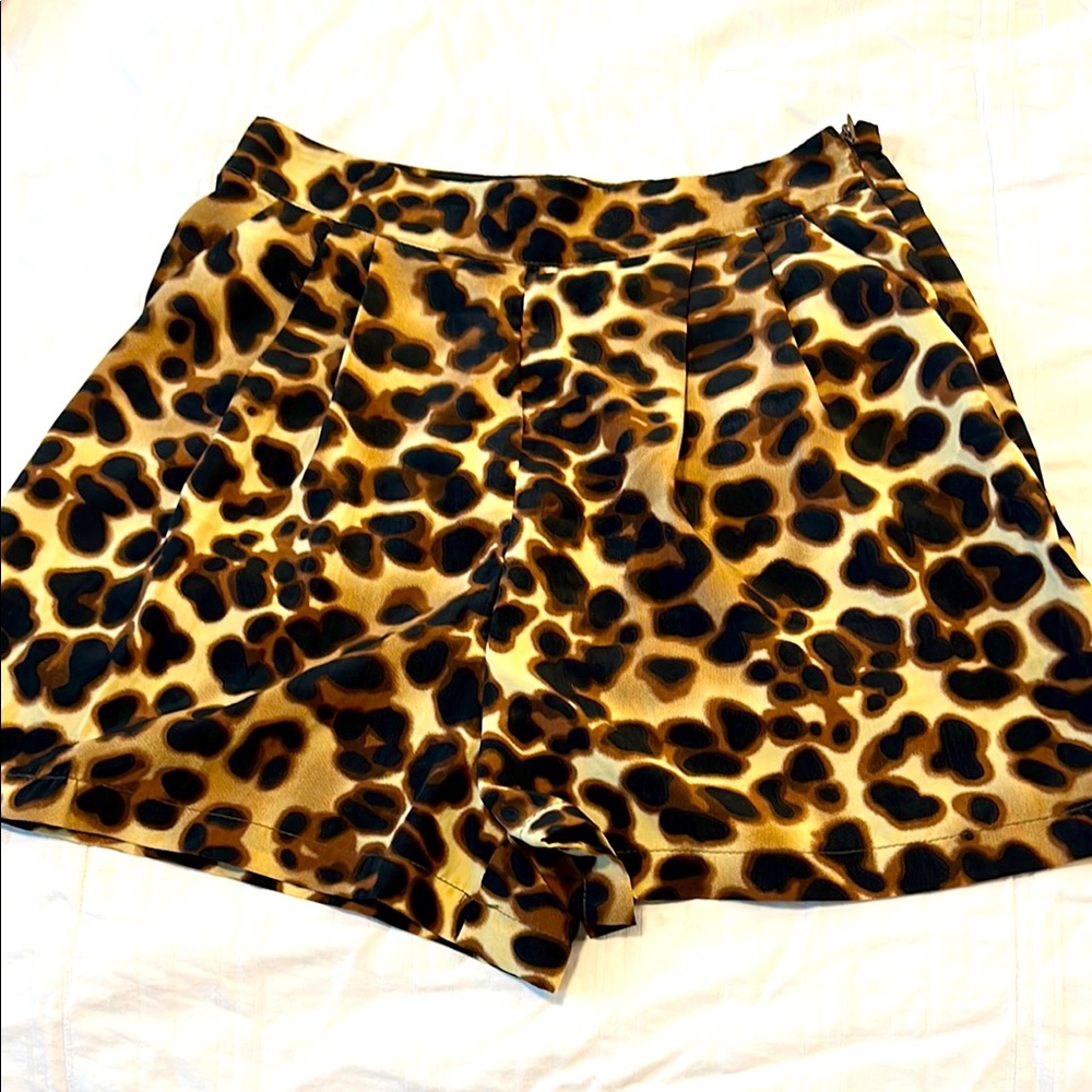 Costa Blanca High Waist Brown and Black Shorts